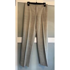 RALPH Ralph Lauren Women's 10 Dress Pants Lightweight Wool Heather Gray-Beige